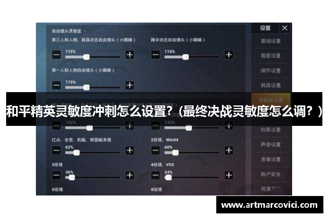 和平精英灵敏度冲刺怎么设置？(最终决战灵敏度怎么调？)